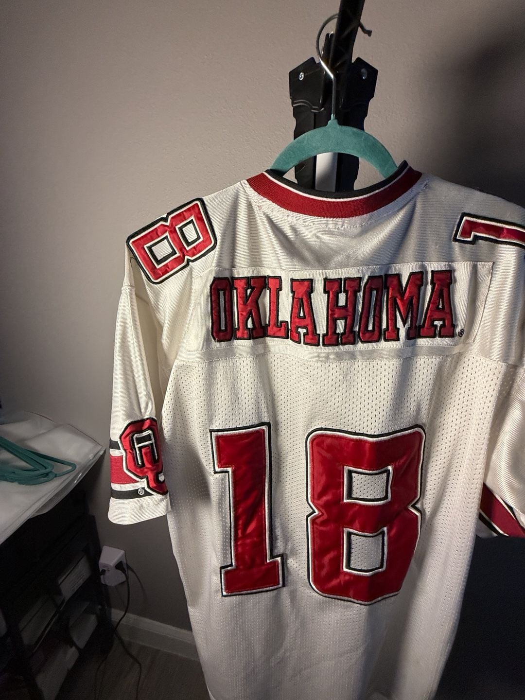Colosseum Oklahoma Sooners Football Jersey Size XXL White #18 10