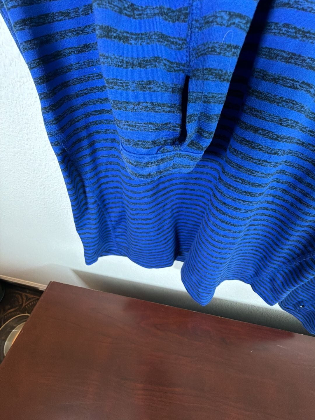 Nike Dri-FIT Element Stripe 1/2 Zip Size M Blue Black Running Pullover 5