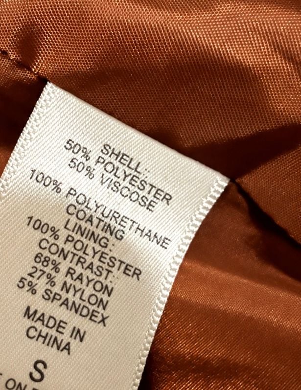 New York & Company Biker Jacket Size S Brown Faux Leather Quilted Moto 6