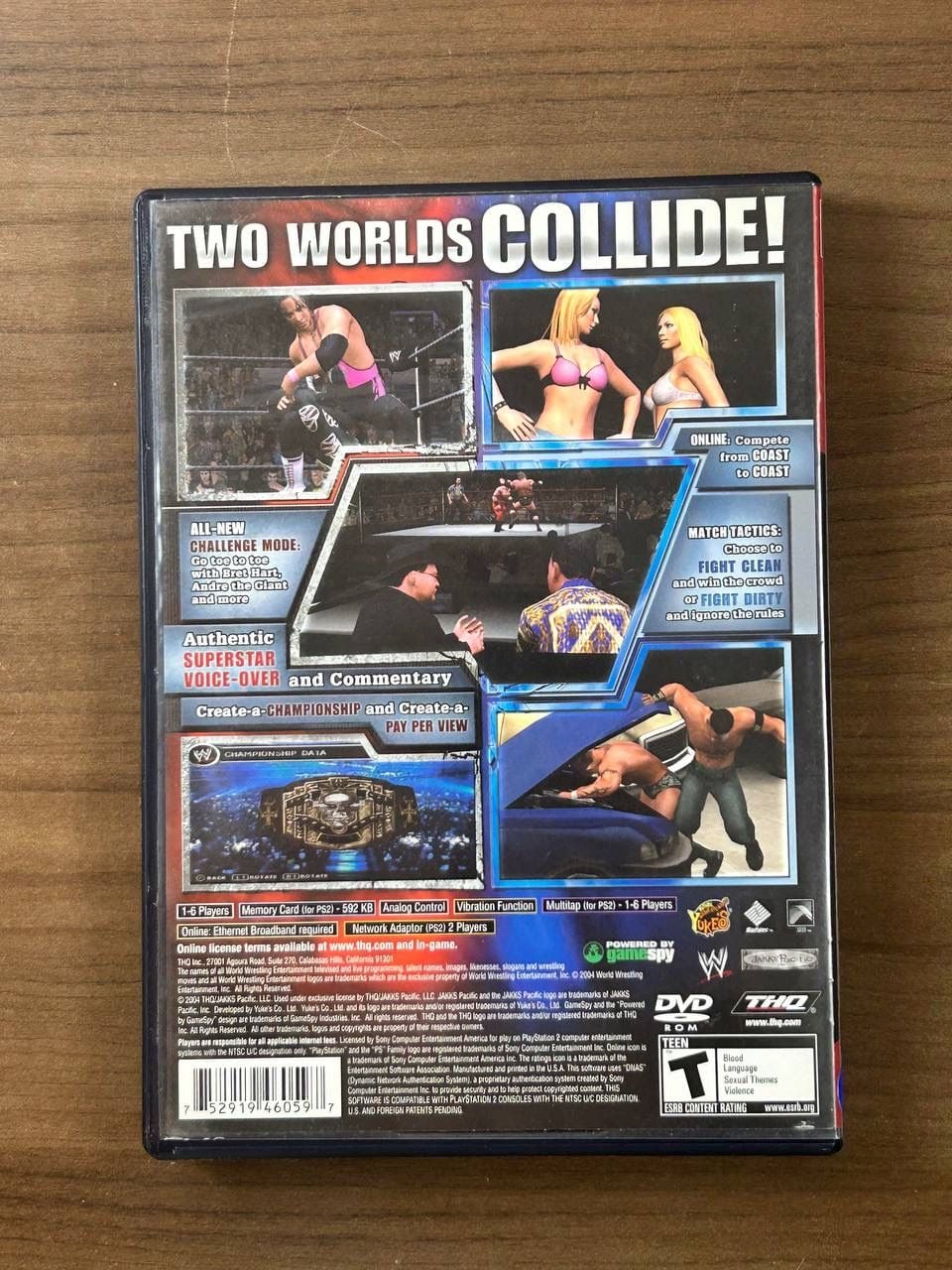 WWE SmackDown! vs. Raw 2004 Greatest Hits PS2 Complete w/ Manual THQ 3