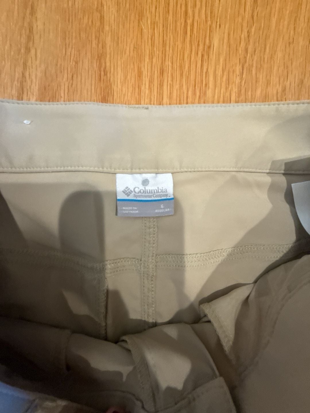 Columbia Hiking Pants Size 6 Regular Beige Stretch Outdoor 4