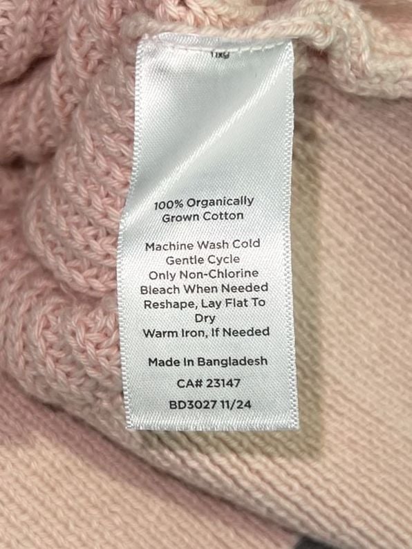 Haven Well Within Cardigan Size M Pink Organic Cotton V-Neck Sweater 4