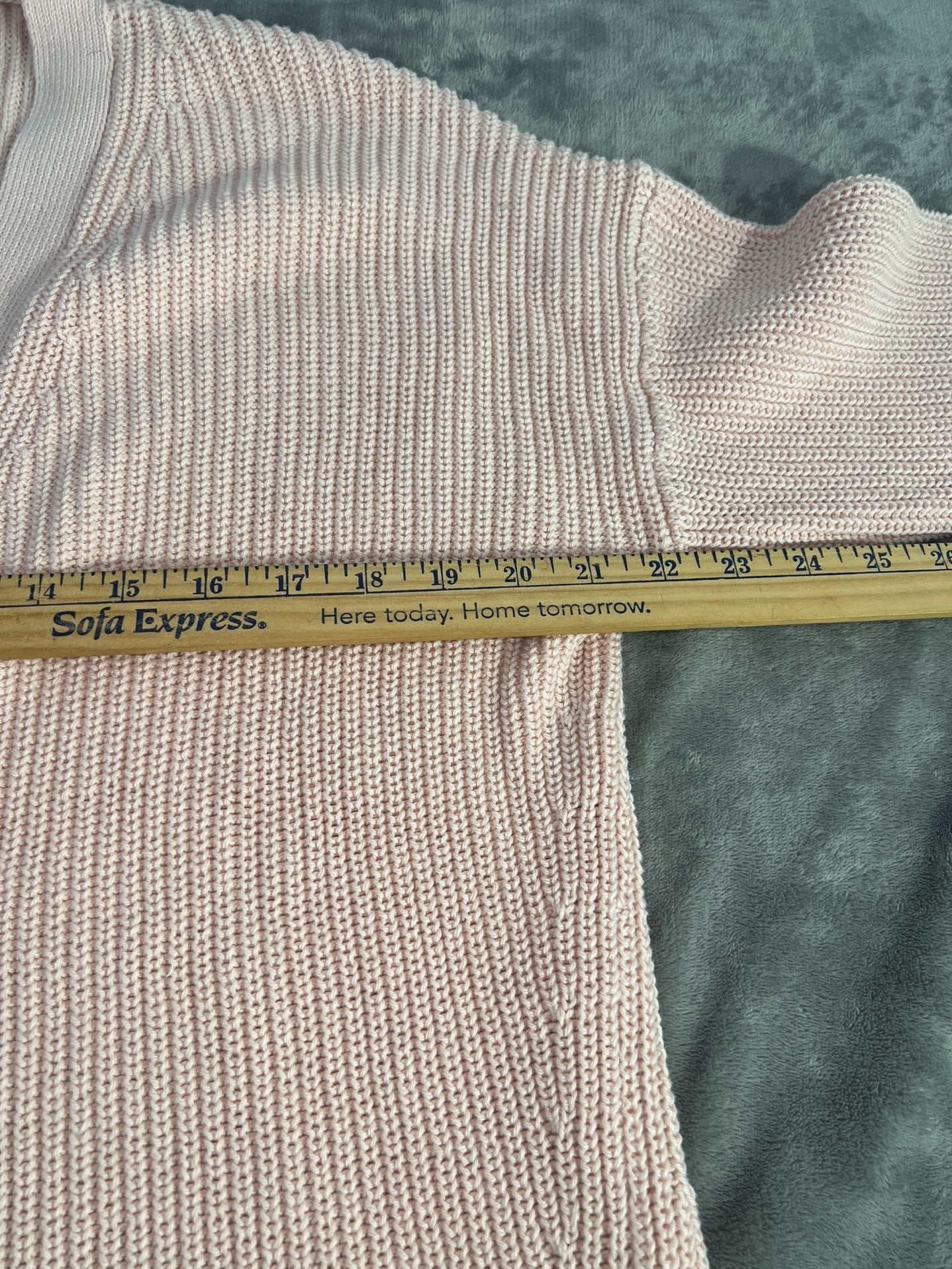 Haven Well Within Cardigan Size M Pink Organic Cotton V-Neck Sweater 6