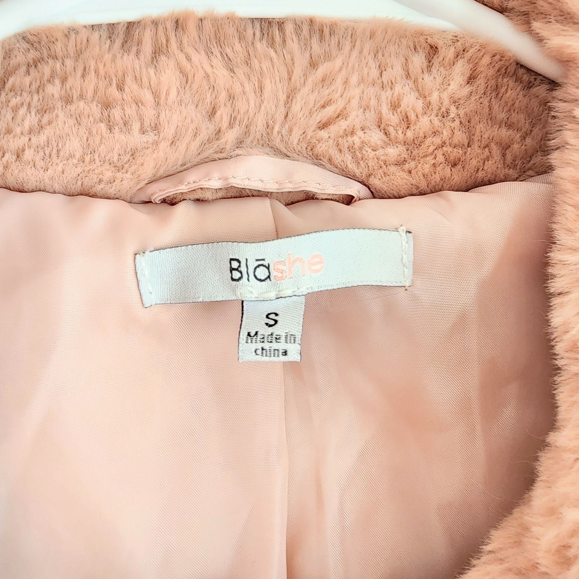Blashe Faux Fur Puffer Jacket Pink 3