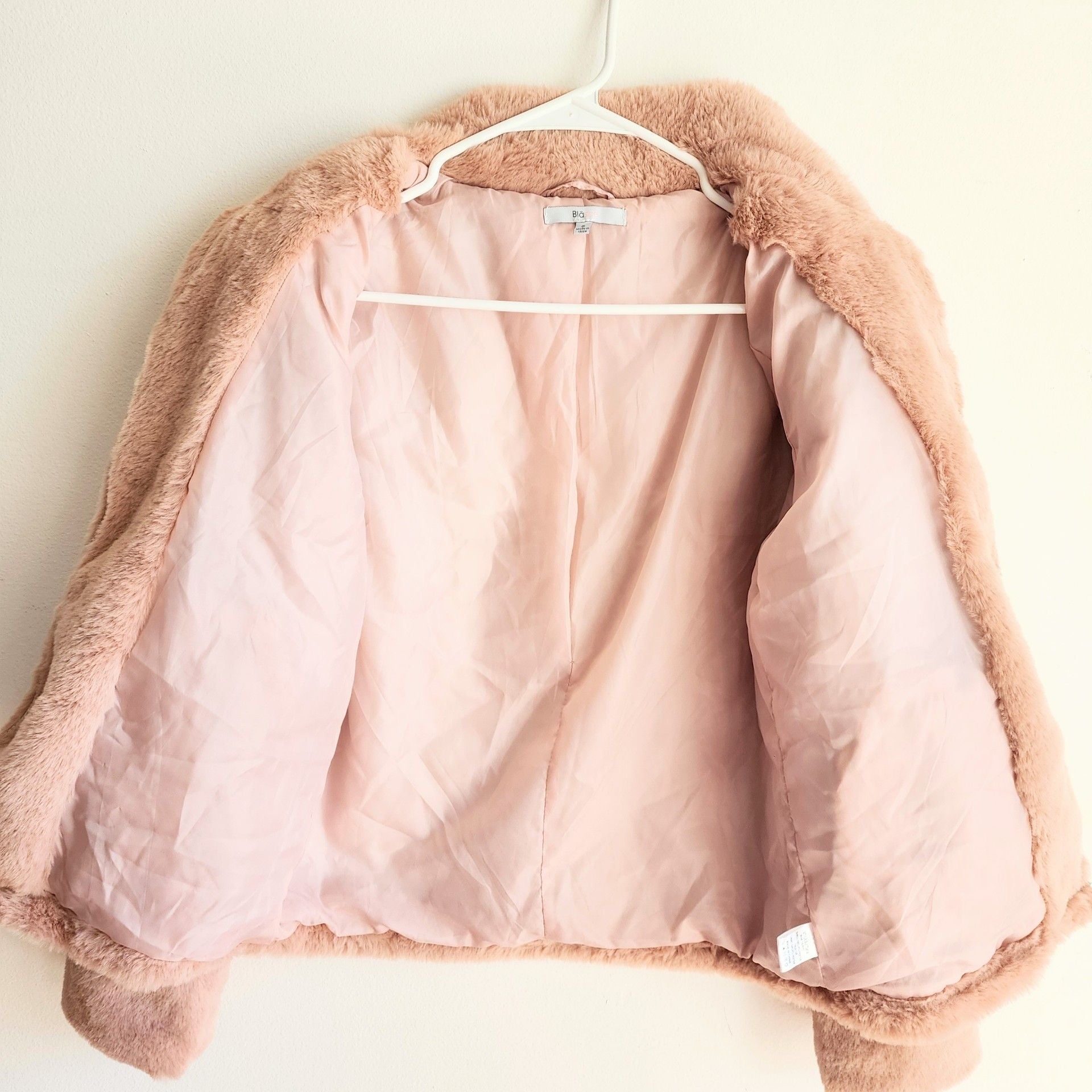 Blashe Faux Fur Puffer Jacket Pink 8