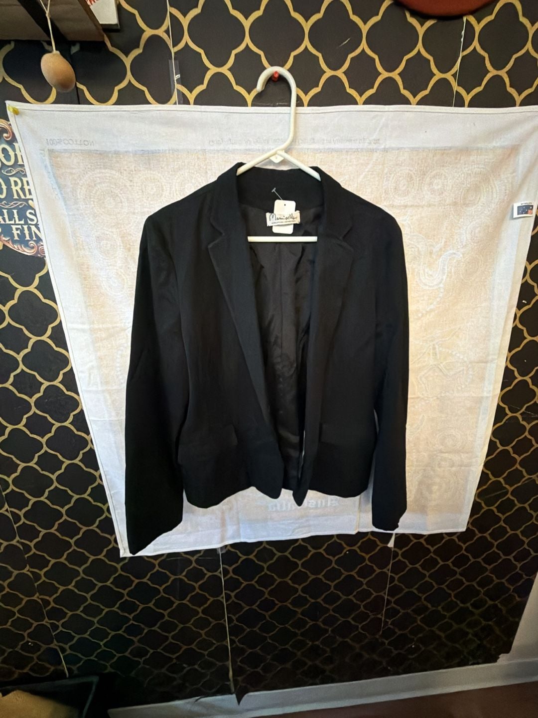Mam'selle Black Blazer Jacket Wool 2