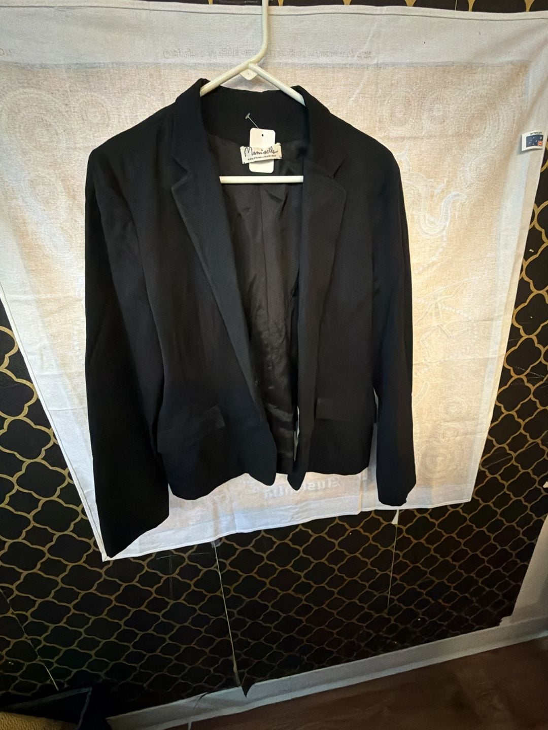 Mam'selle Black Blazer Jacket Wool 5