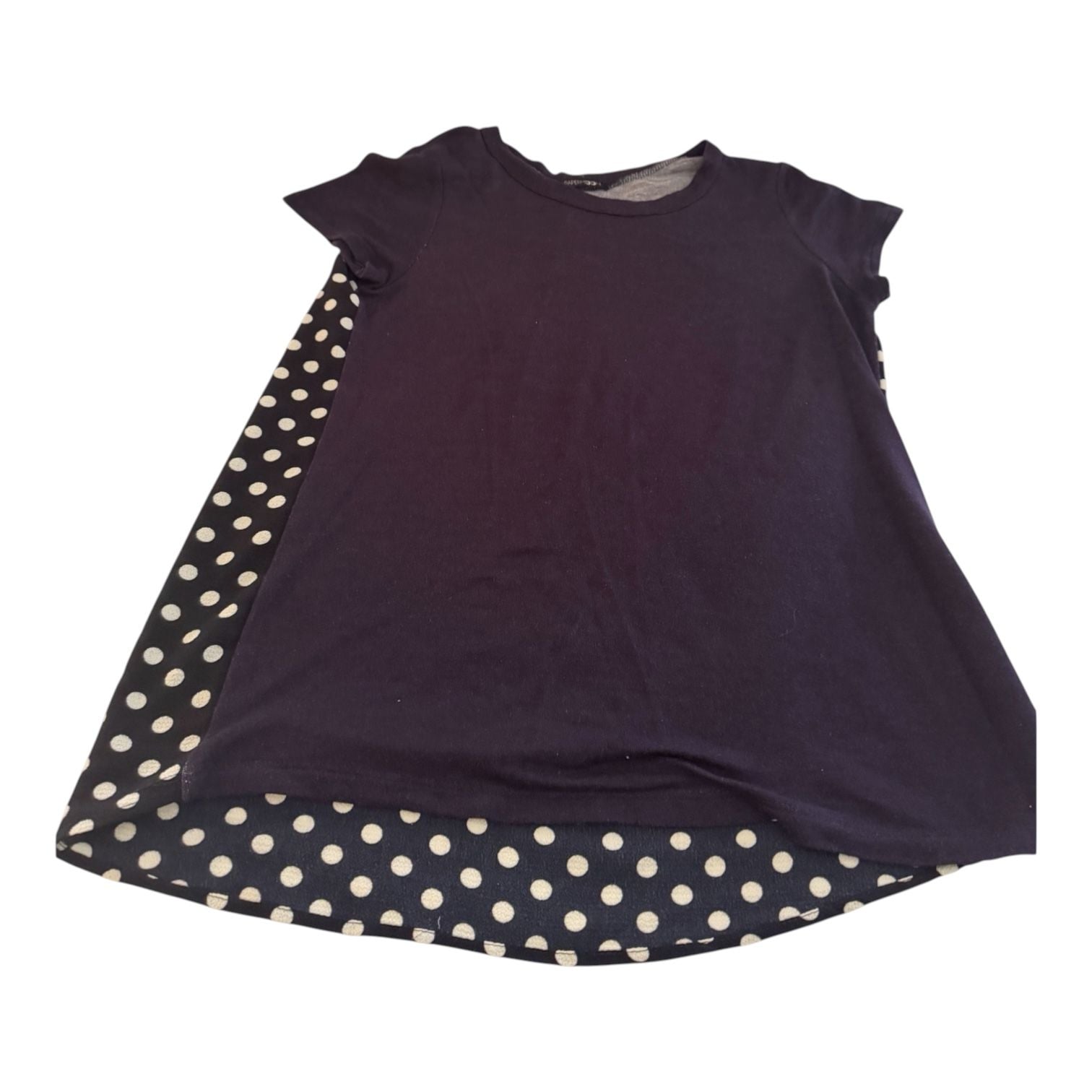 Papermoon Black Polka Dot Layered Top Shirt 3