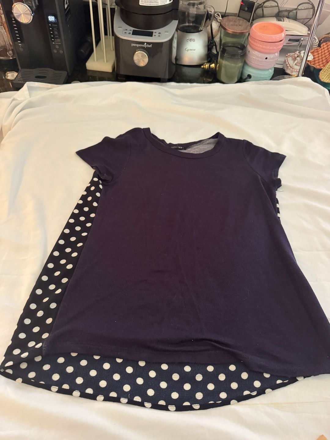 Papermoon Black Polka Dot Layered Top Shirt 9