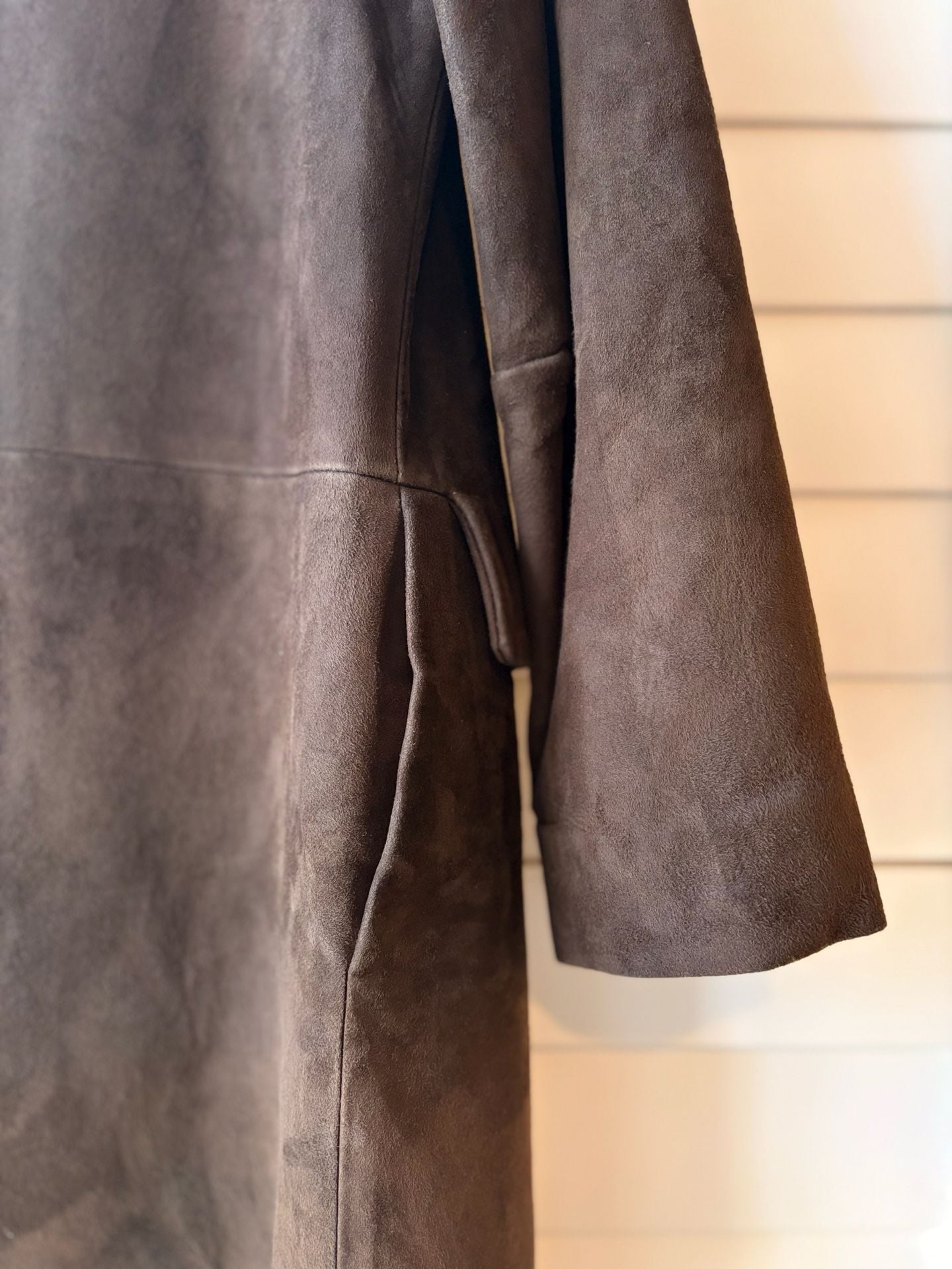 1970s Leather Suede Double Breasted Women’s Car Coat Western Boho 8