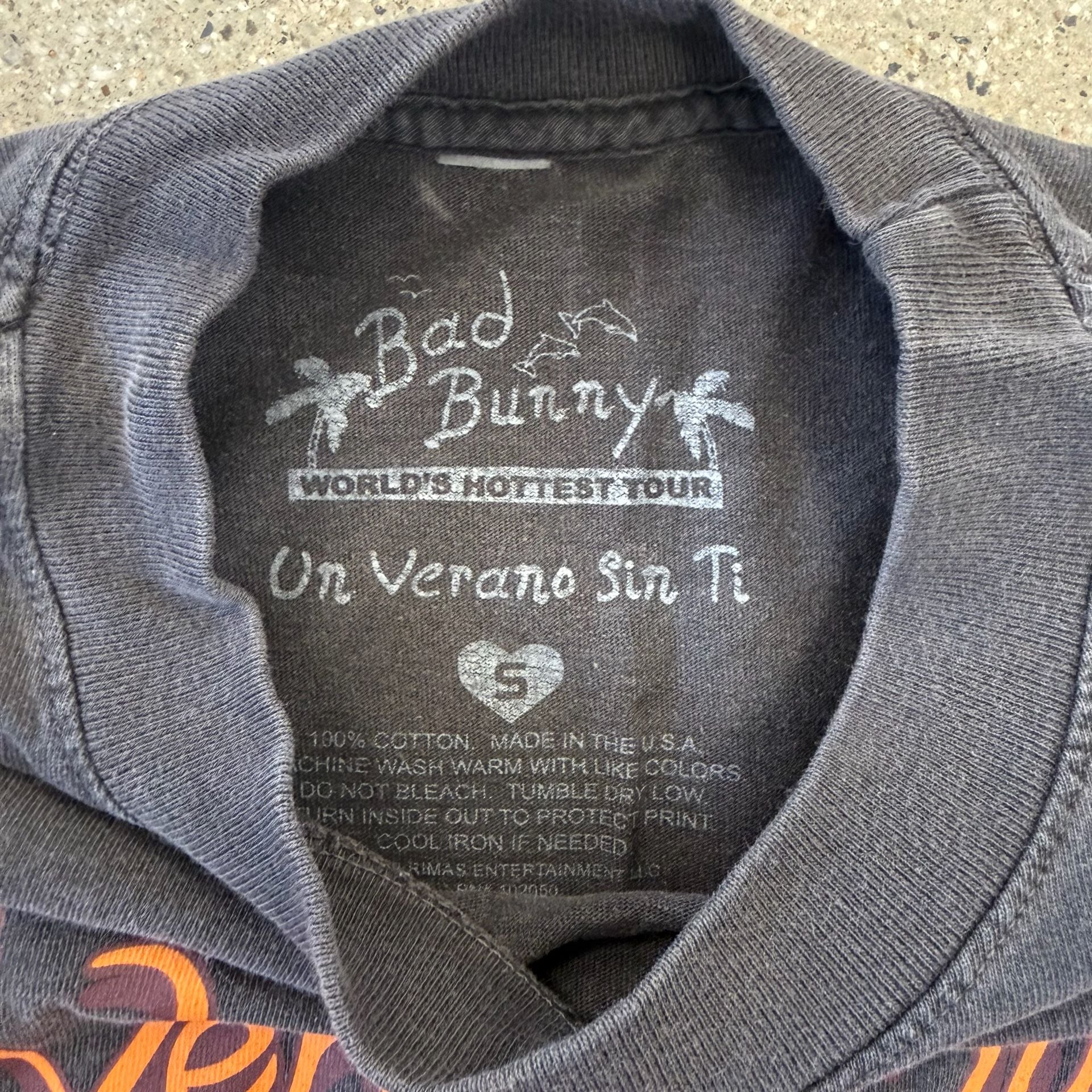 Bad Bunny Un Verano Sin Ti Long Sleeve Tour Shirt Small 5