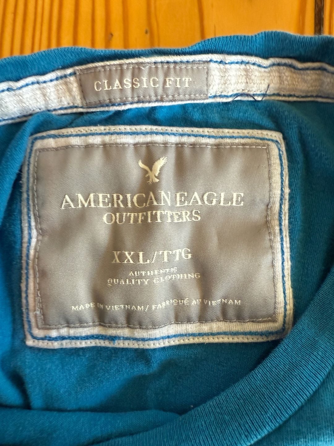 American Eagle Outfitters T-Shirt Size XXL Blue Classic Fit Graphic 6