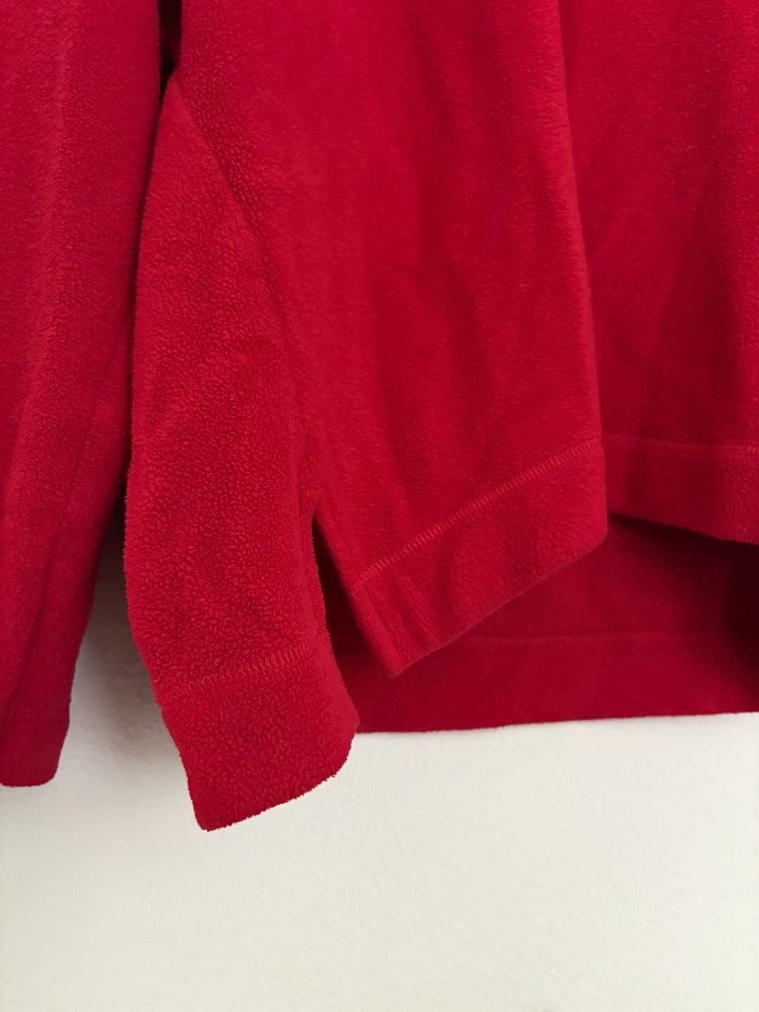 Catalina Fleece Pullover Size L Red Black Half Zip Sweatshirt 6