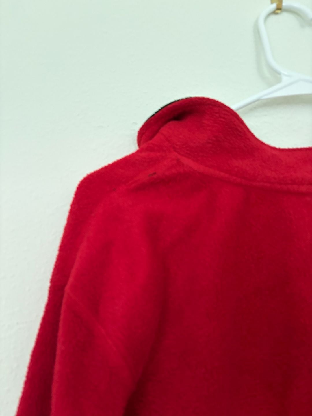 Catalina Fleece Pullover Size L Red Black Half Zip Sweatshirt 9