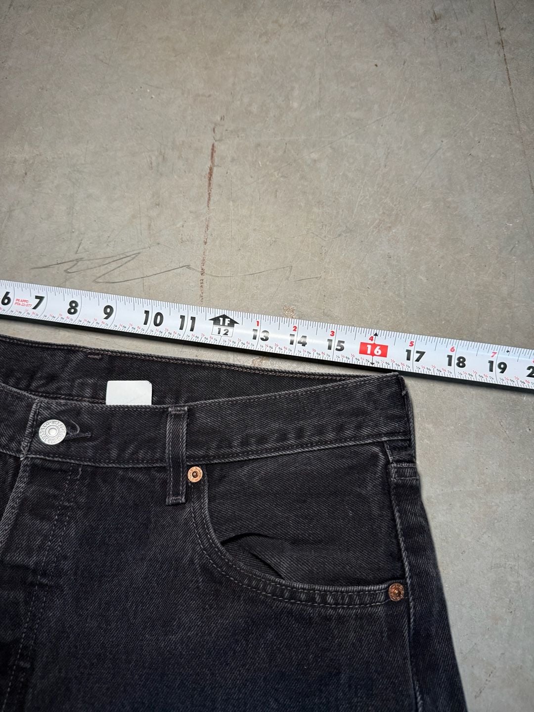2002 Levi's 501-0660 Black Denim Jeans 9
