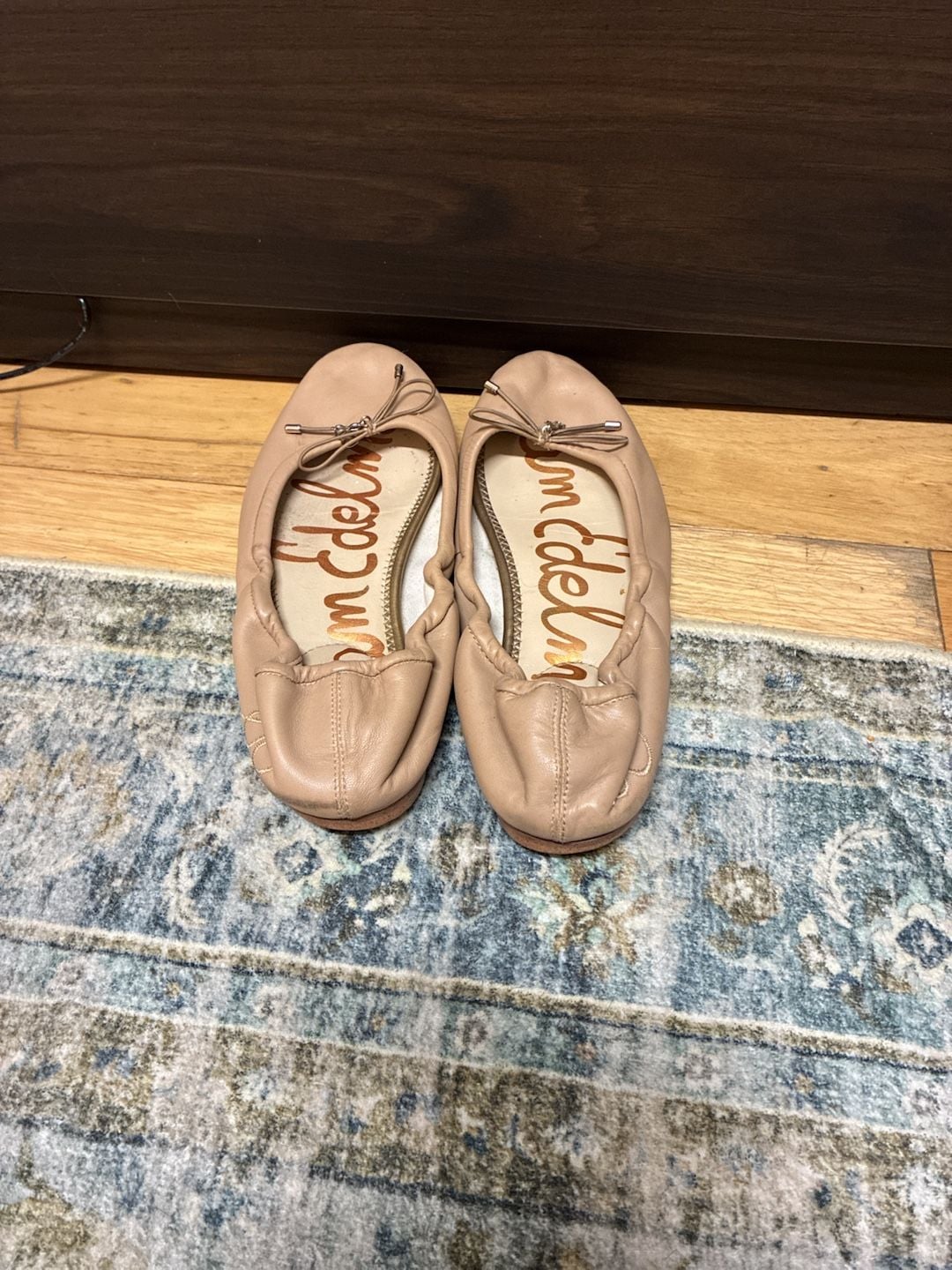 Sam Edelman Felicia Ballet Flats Size 8.5 Nude Leather 3