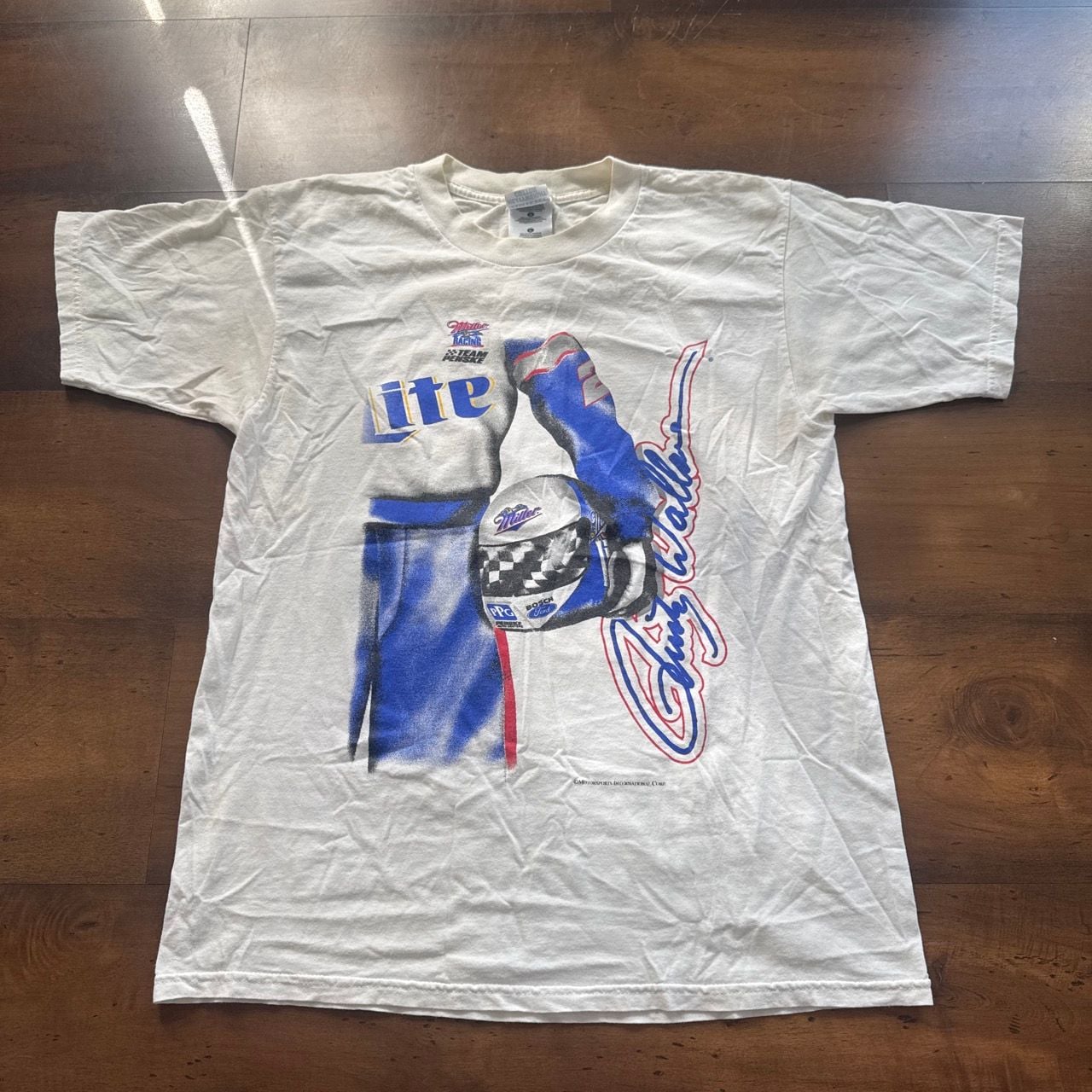 Vintage Rusty Wallace Miller Lite NASCAR T-Shirt 2