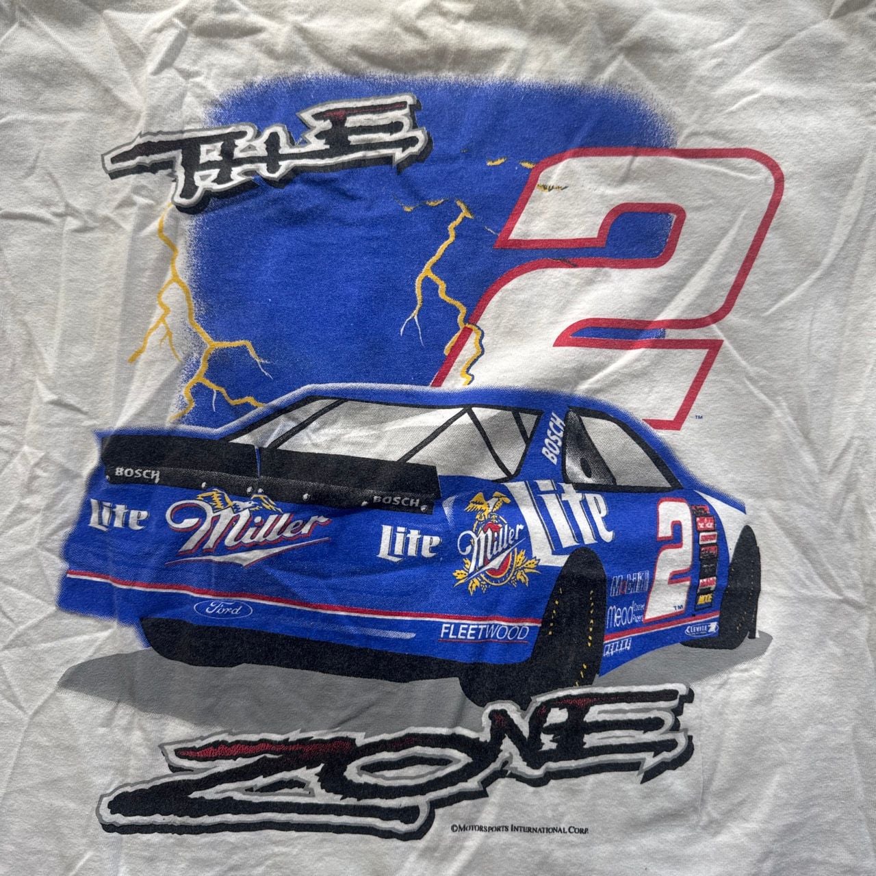Vintage Rusty Wallace Miller Lite NASCAR T-Shirt 4