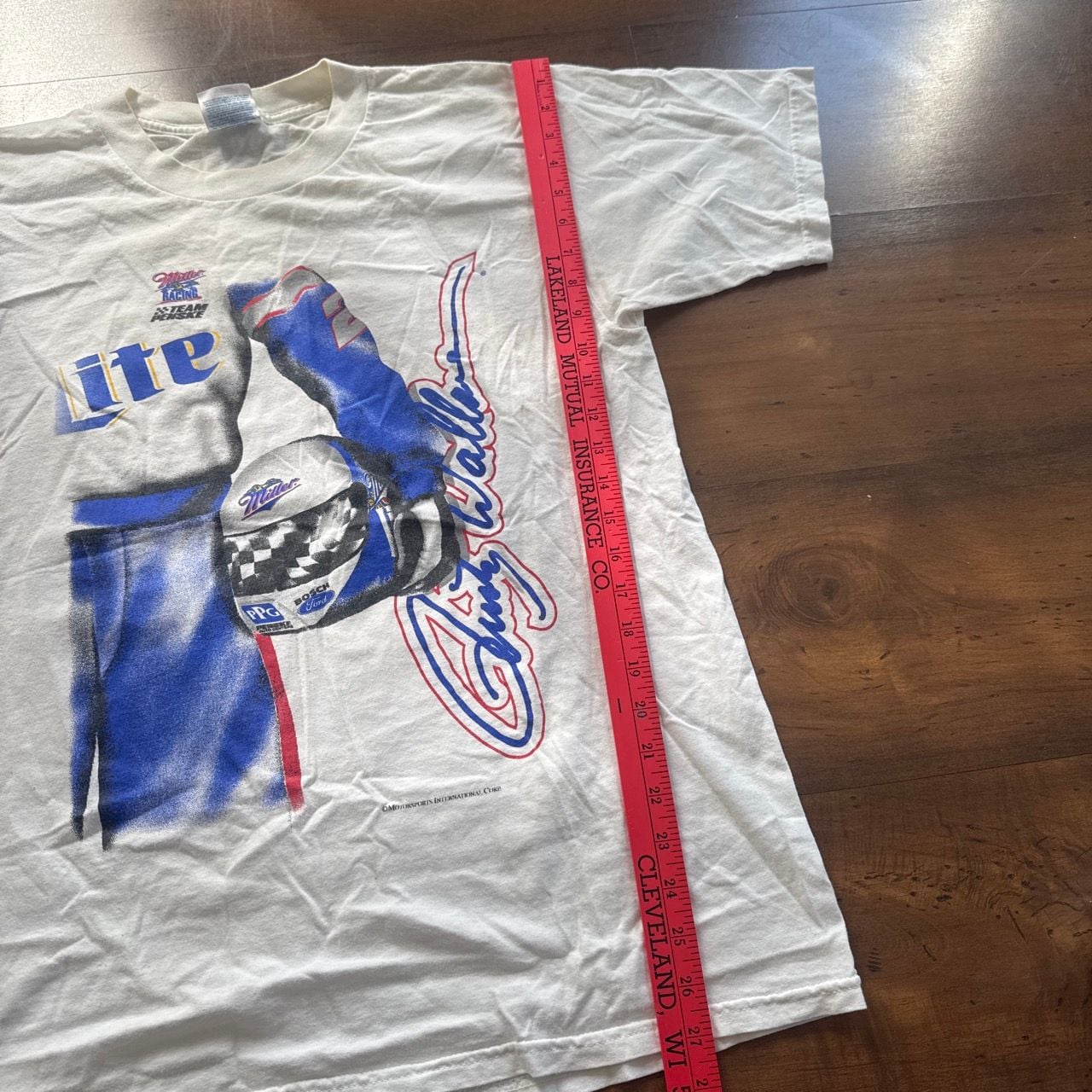 Vintage Rusty Wallace Miller Lite NASCAR T-Shirt 8