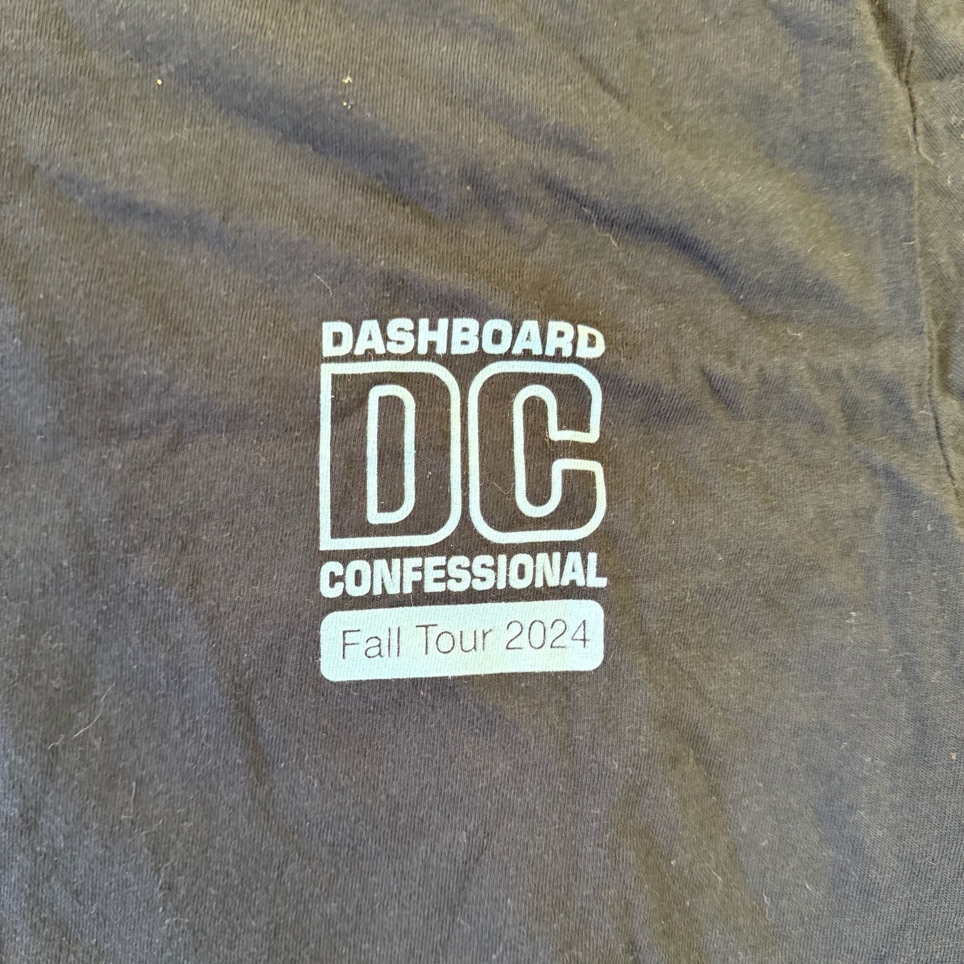 Comfort Colors Dashboard Confessional Fall Tour 2024 Black T-Shirt 3