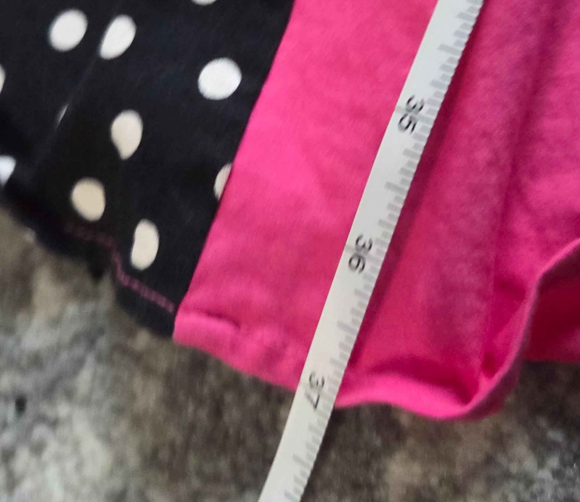 Pinup Couture Flare Dress Size M Pink Black Polka Dot Sleeveless 6
