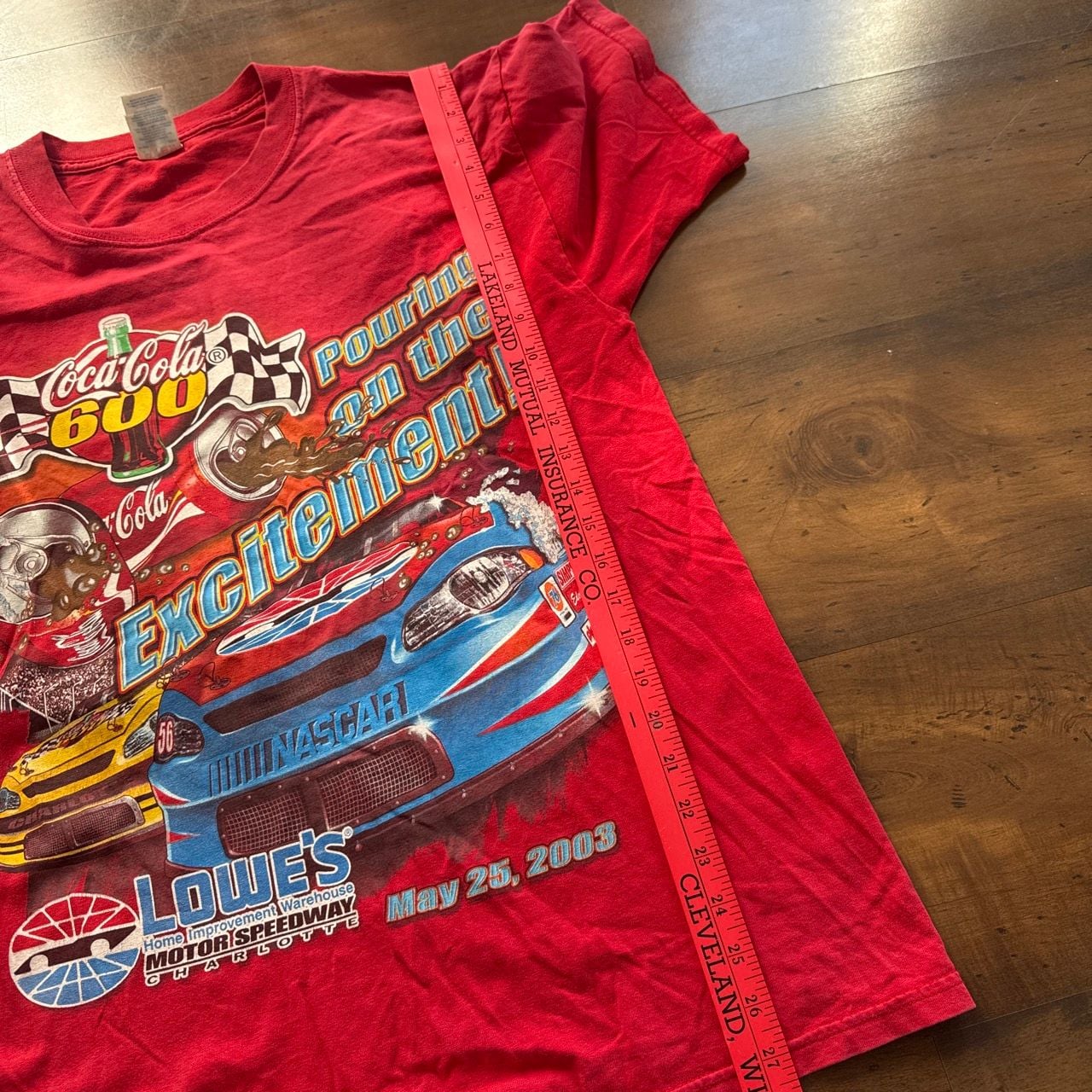 Gildan Coca-Cola 600 Nascar T-Shirt Size L Red 7