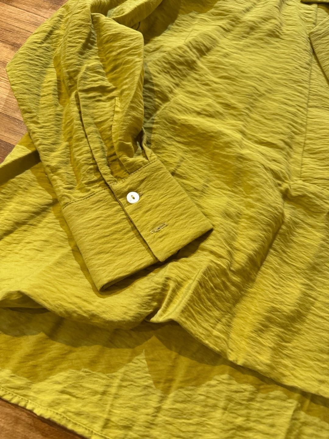 by Anthropologie Collared V-Neck Blouse Size S Green (k1) 8