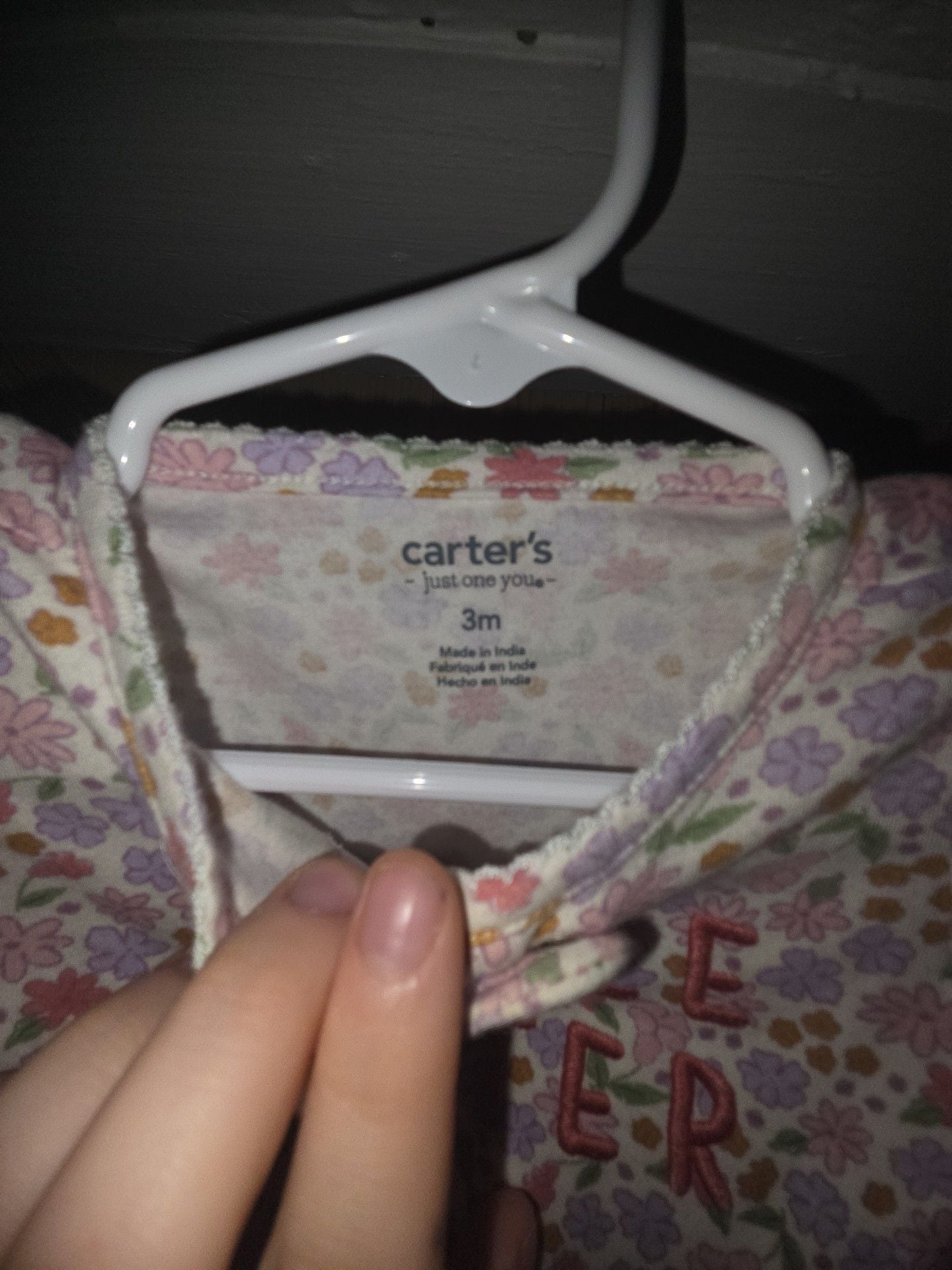 Carter's Just One You Footie 3M Floral 6