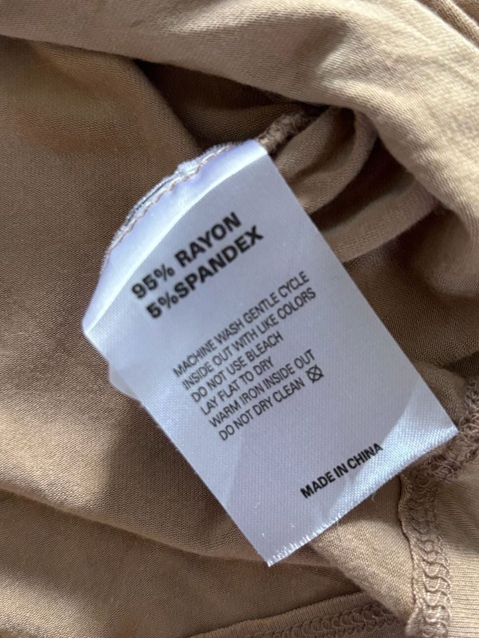 Boston Proper Tank Top Size M Tan Scoop Neck Rayon Spandex 4