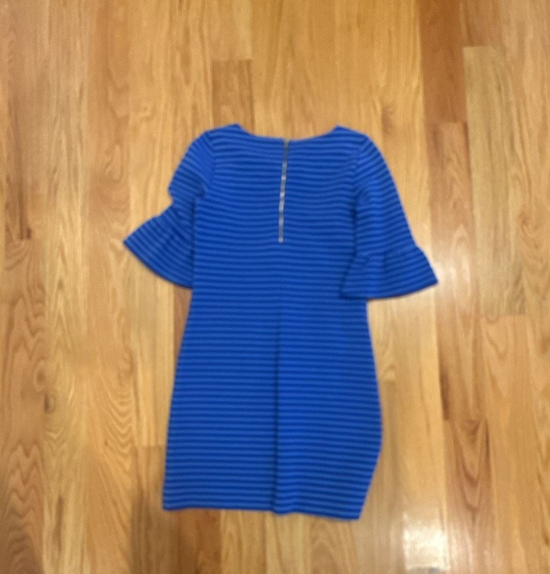 Lilly Pulitzer Alden Striped Dress Size S Blue Grotto Shift Flutter 6