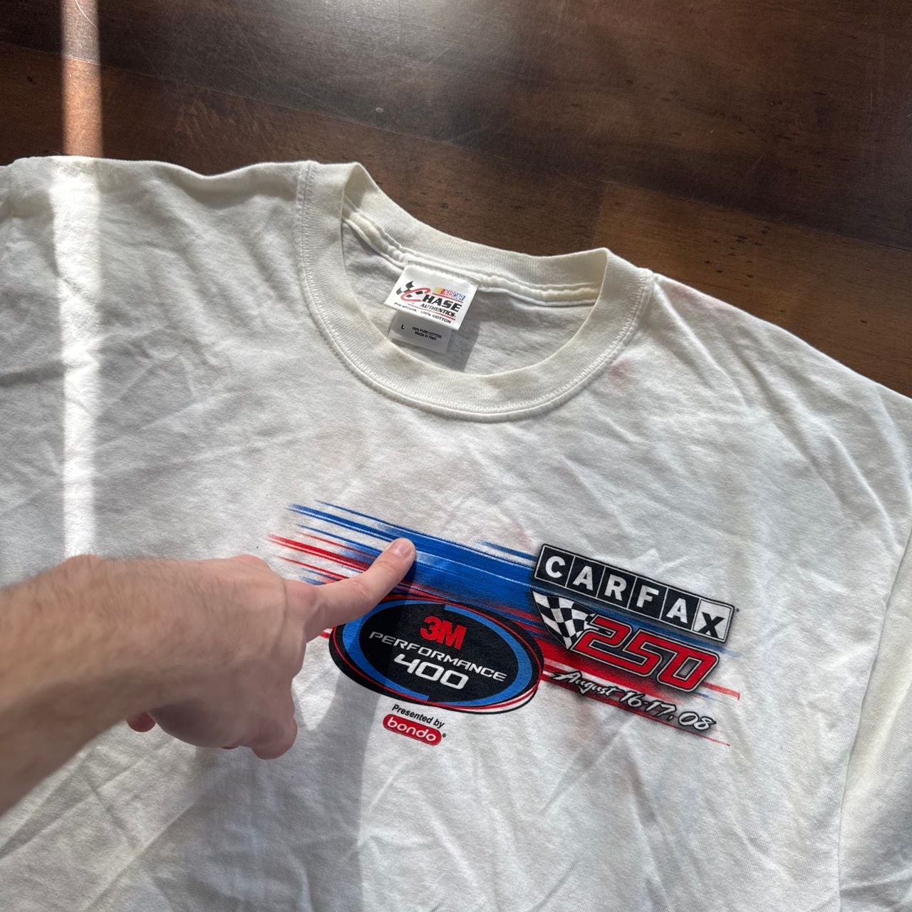 Chase Authentics Carfax 250 3M Performance 400 T-Shirt 6