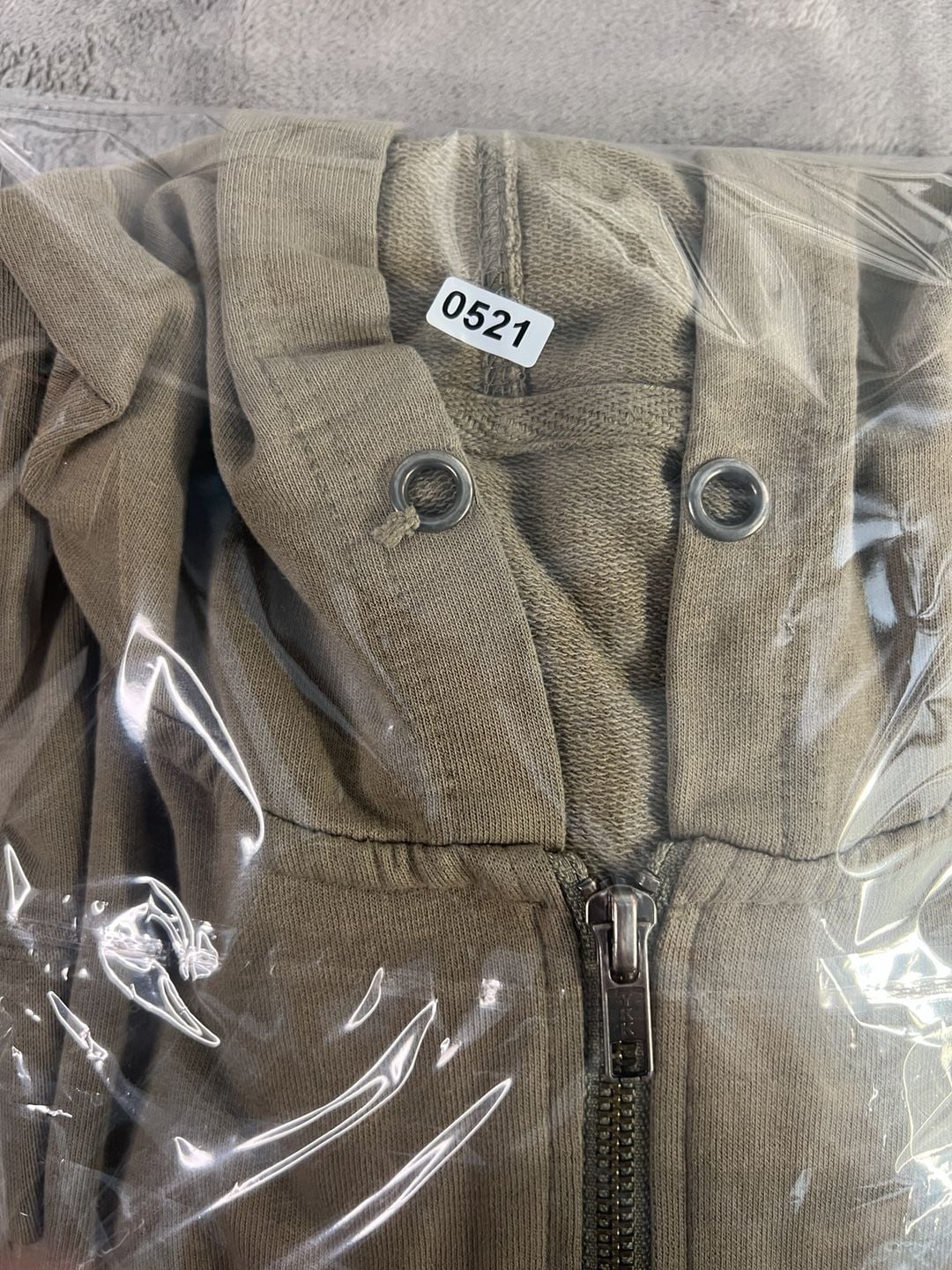 Independent Trading Company Full Zip Hoodie Size XL Khaki Key Logo 11