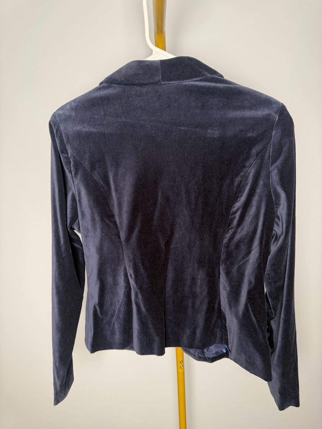 ModCloth Navy Blue Velvet Blazer Size L 7