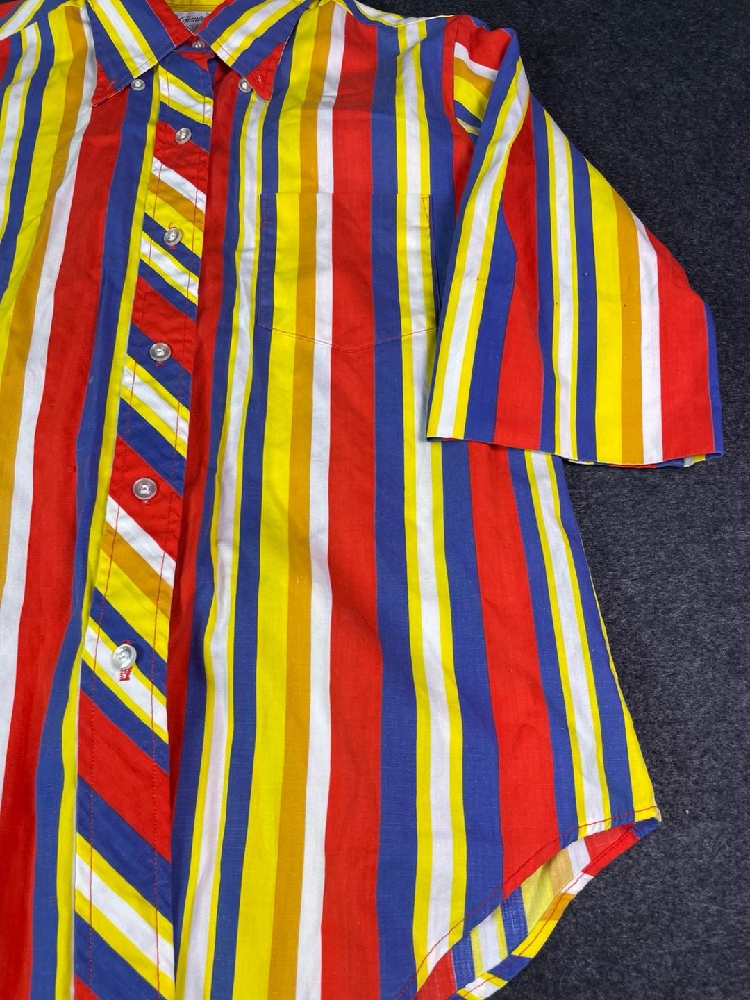 Glenbrooke Penn-Prest Striped Button-Down Shirt Size 12/34 Multicolor 7