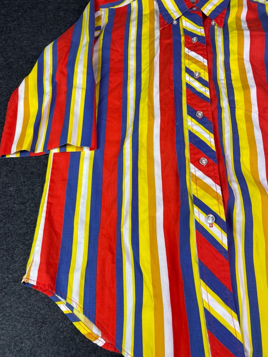 Glenbrooke Penn-Prest Striped Button-Down Shirt Size 12/34 Multicolor 8