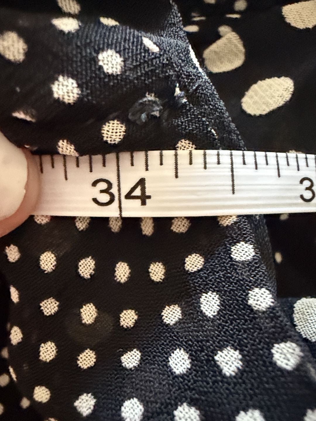 909 Alembika Polka Dot Top Size 2 Black And White 6