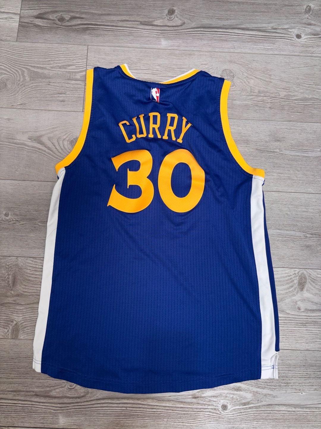 Adidas Stephen Curry Golden State Warriors Jersey Size M Blue NBA Swingman 3