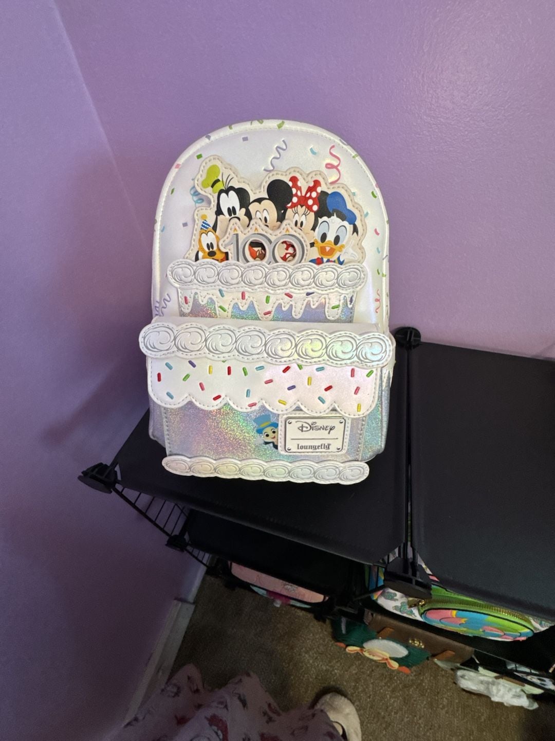 Loungefly Disney 100 Celebration Cake Mini Backpack 8