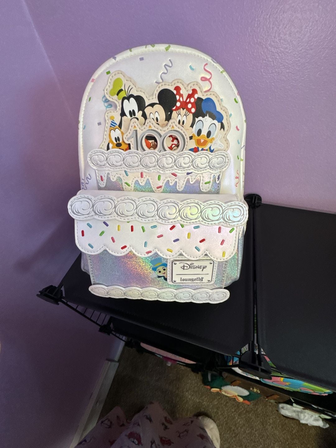Loungefly Disney 100 Celebration Cake Mini Backpack 9