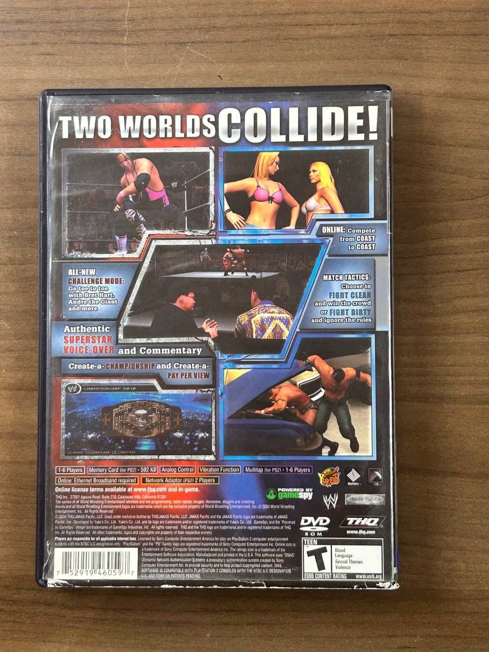 WWE SmackDown! vs. Raw 2004 Greatest Hits PS2 Complete w/ Manual THQ 3
