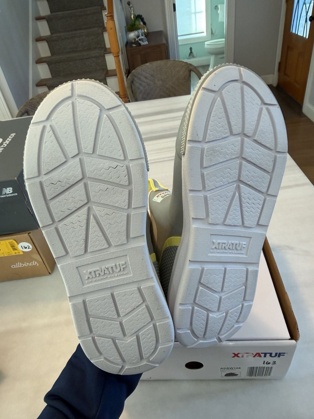 Xtratuf Salmon Sisters Ankle Deck Sport Boot Size 6 Grey Yellow 6