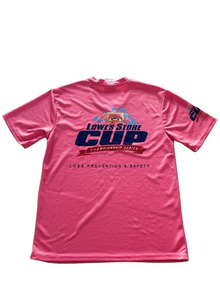 Lowe's Store Cup Size M Pink V-Neck T-Shirt 6