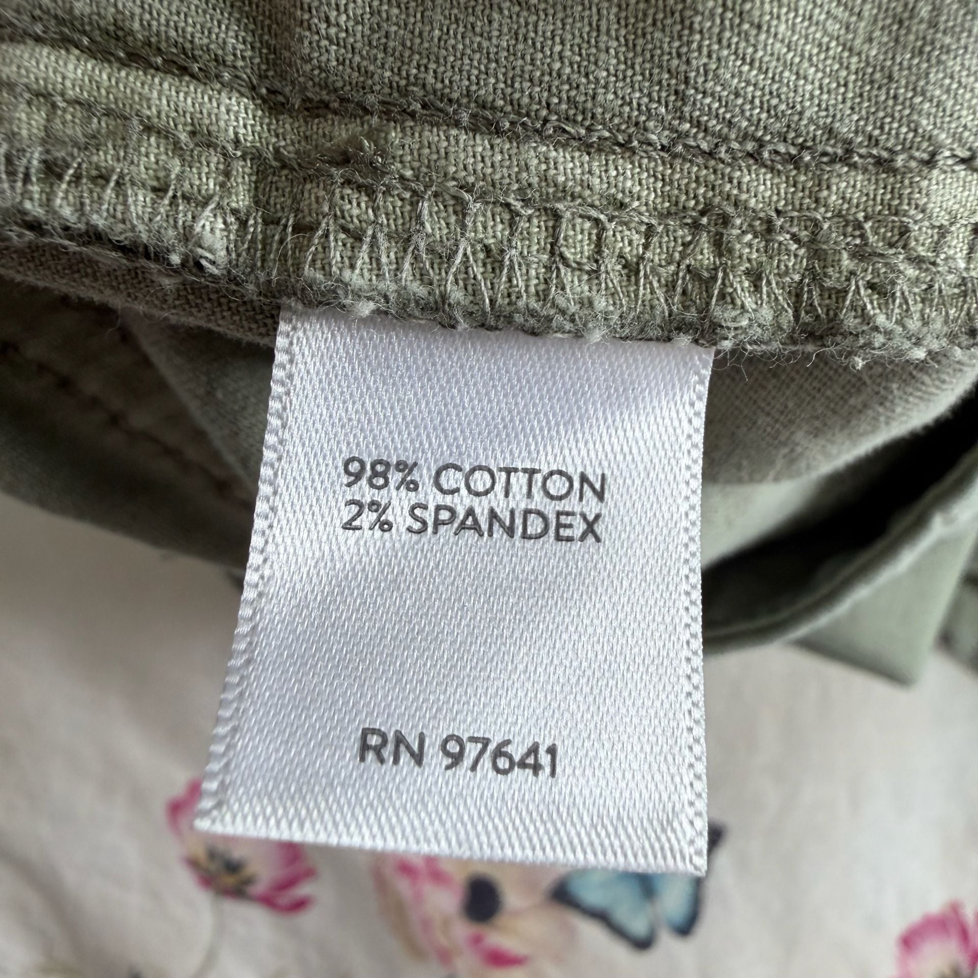 J.Jill Pants Size 8 Olive Green Cotton Spandex Utility Cargo 7
