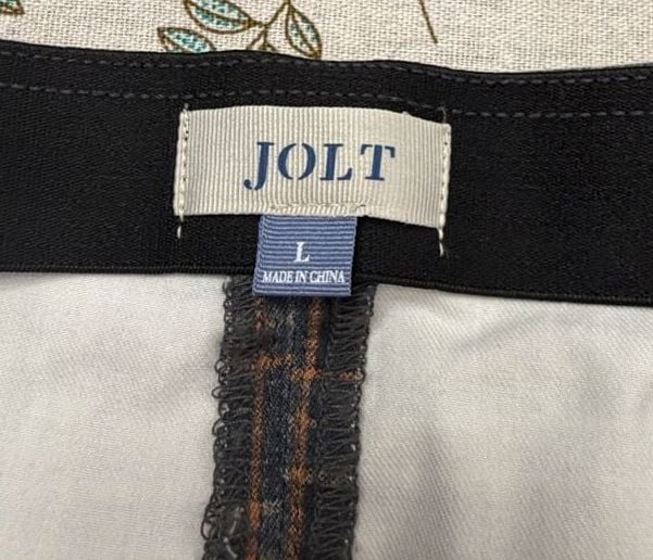 JOLT Womens Plaid Mini Skirt Gray Brown Pleated Slit Y2K Preppy Academia 7