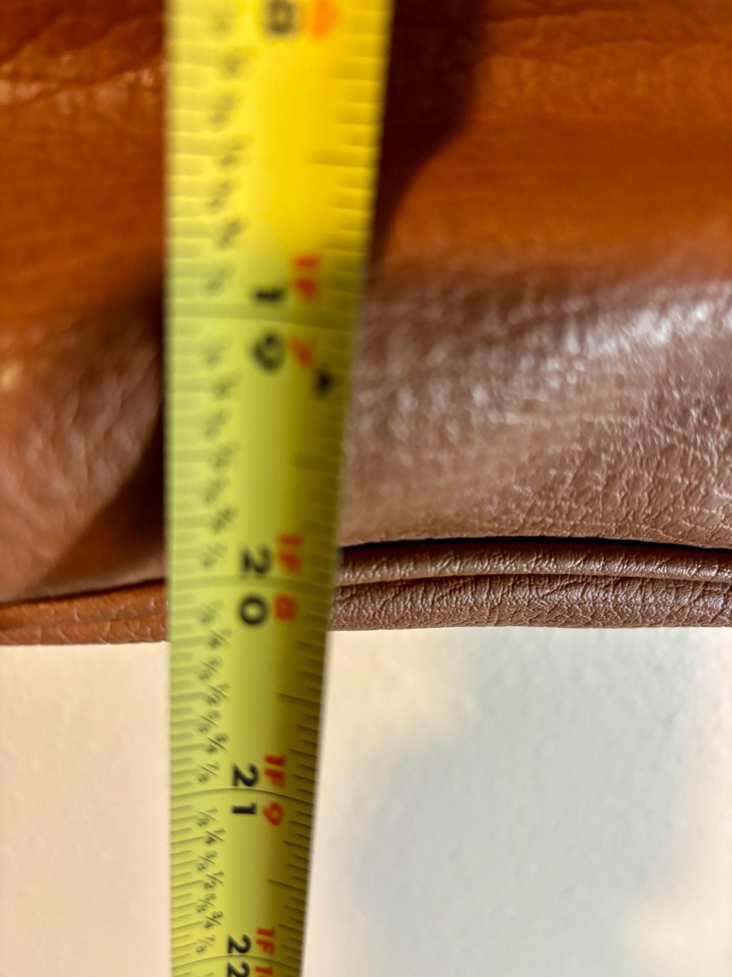 Reflections Brown Faux Leather Tote Shoulder Bag 15