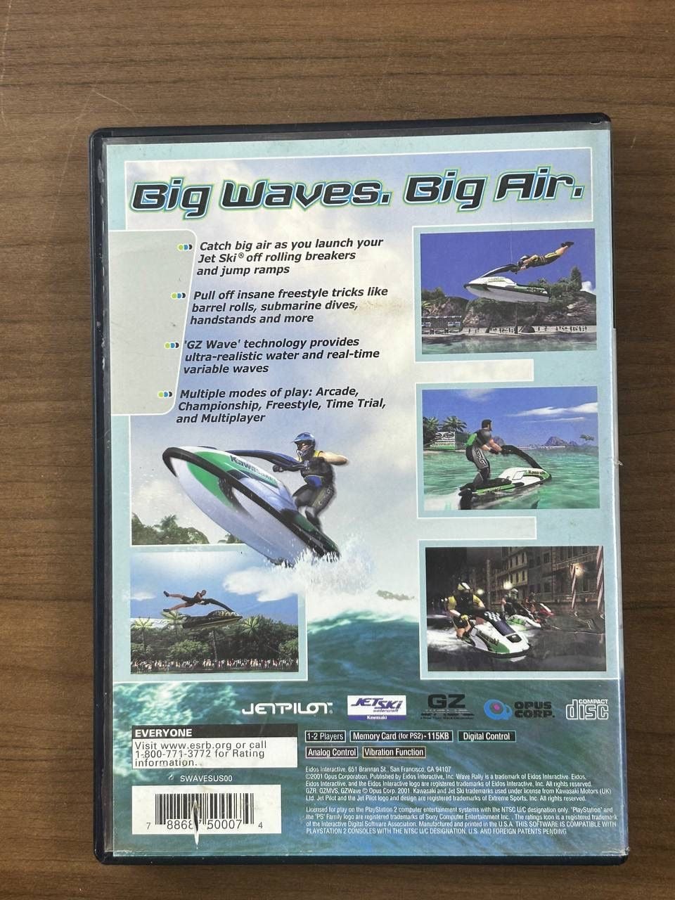 Wave Rally Sony PlayStation 2 PS2 2001 CIB Complete w/ Manual Disc Case 3
