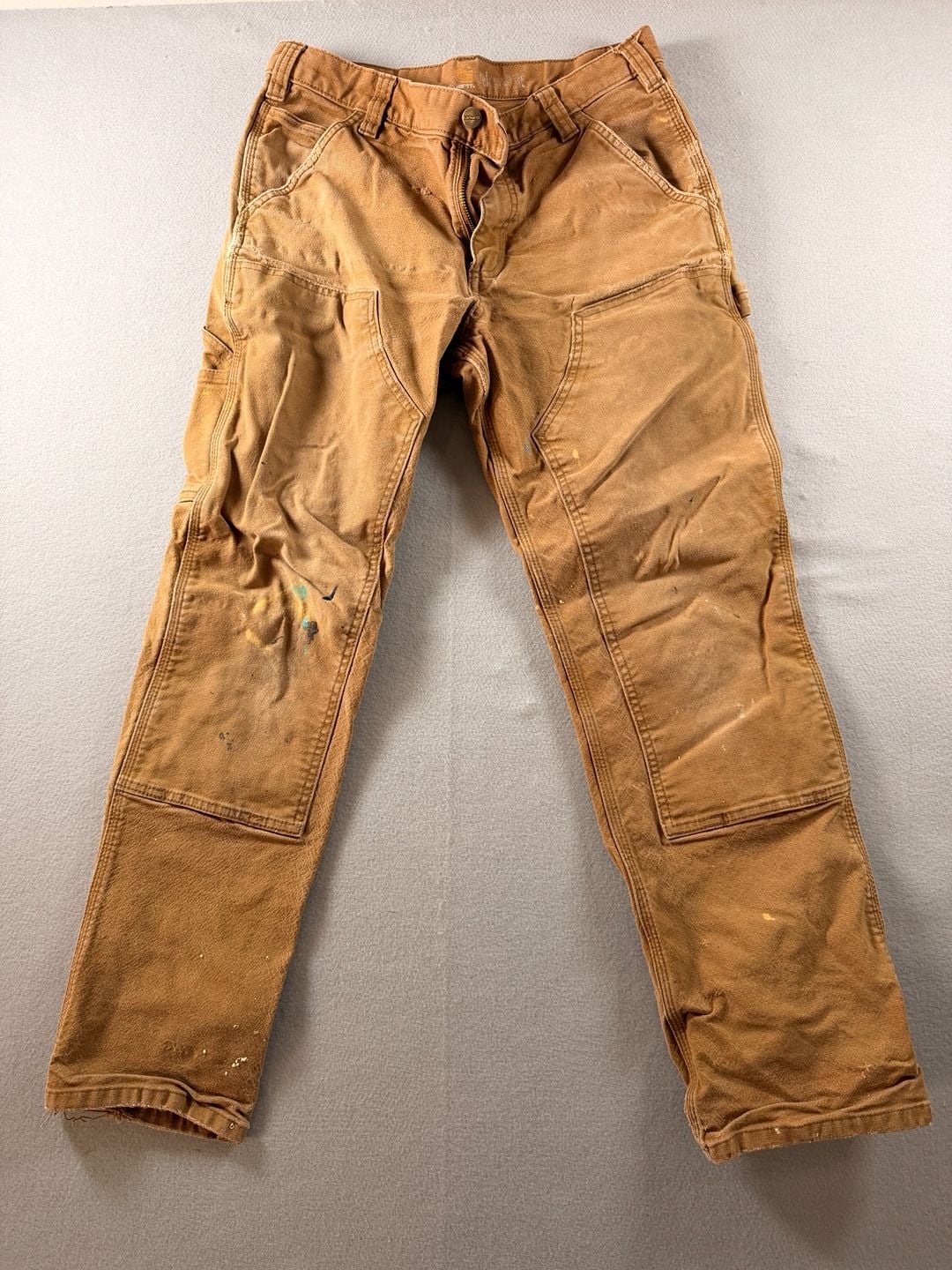 Carhartt Double Knee Work Pants Size 31x30 Brown Duck Carpenter Utility 2