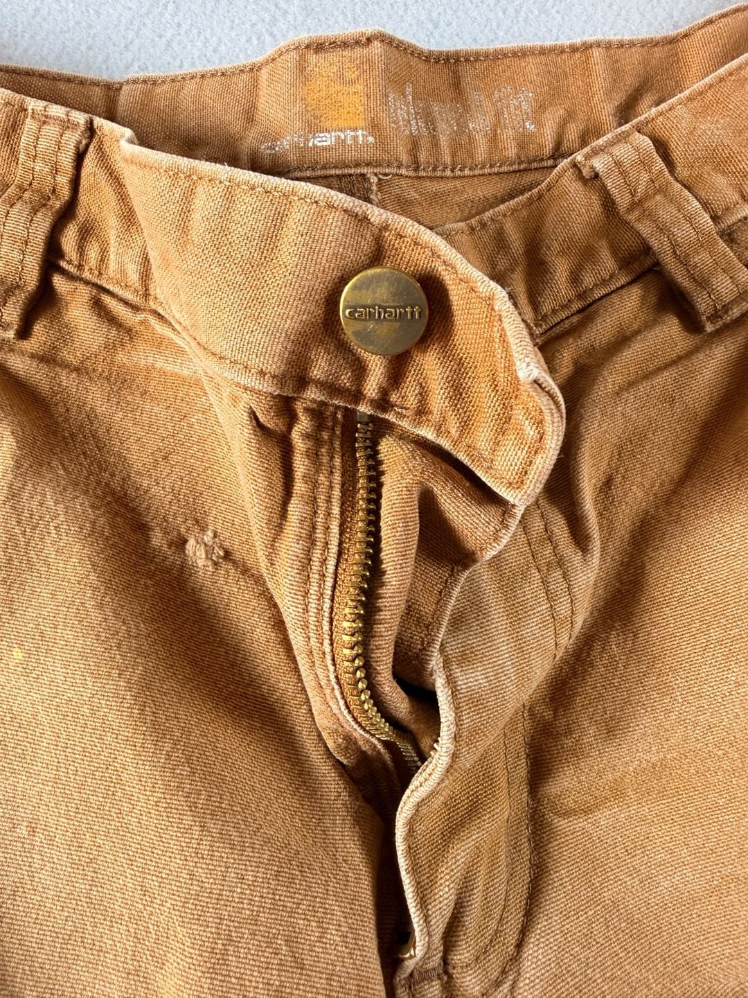 Carhartt Double Knee Work Pants Size 31x30 Brown Duck Carpenter Utility 3