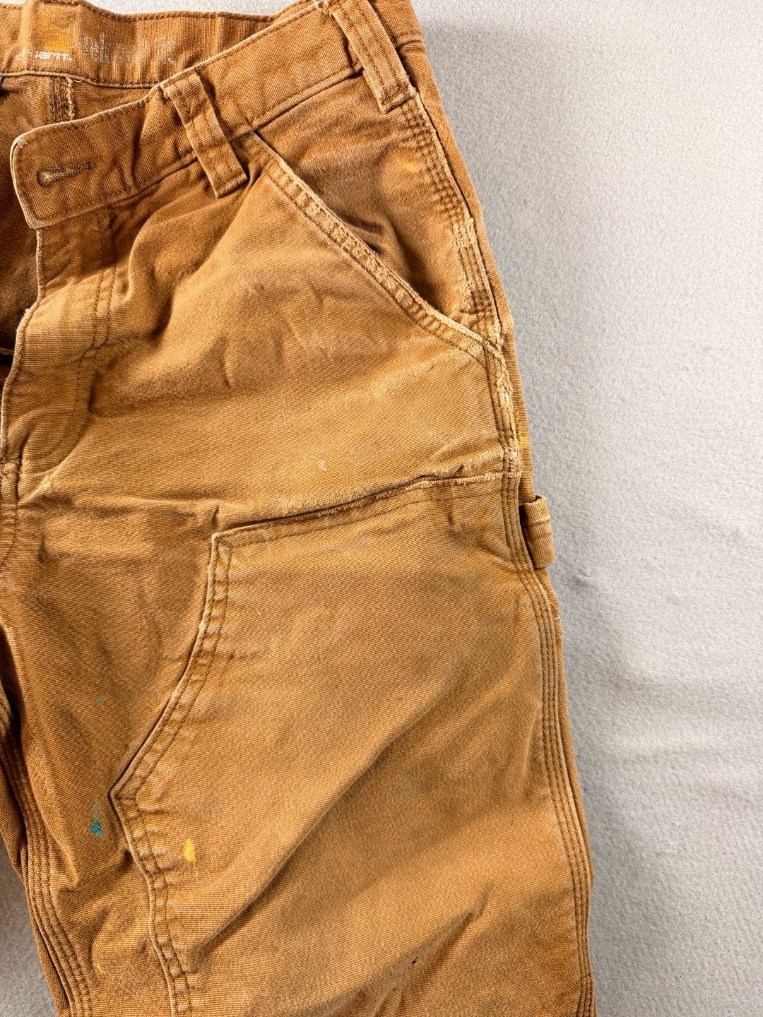 Carhartt Double Knee Work Pants Size 31x30 Brown Duck Carpenter Utility 5
