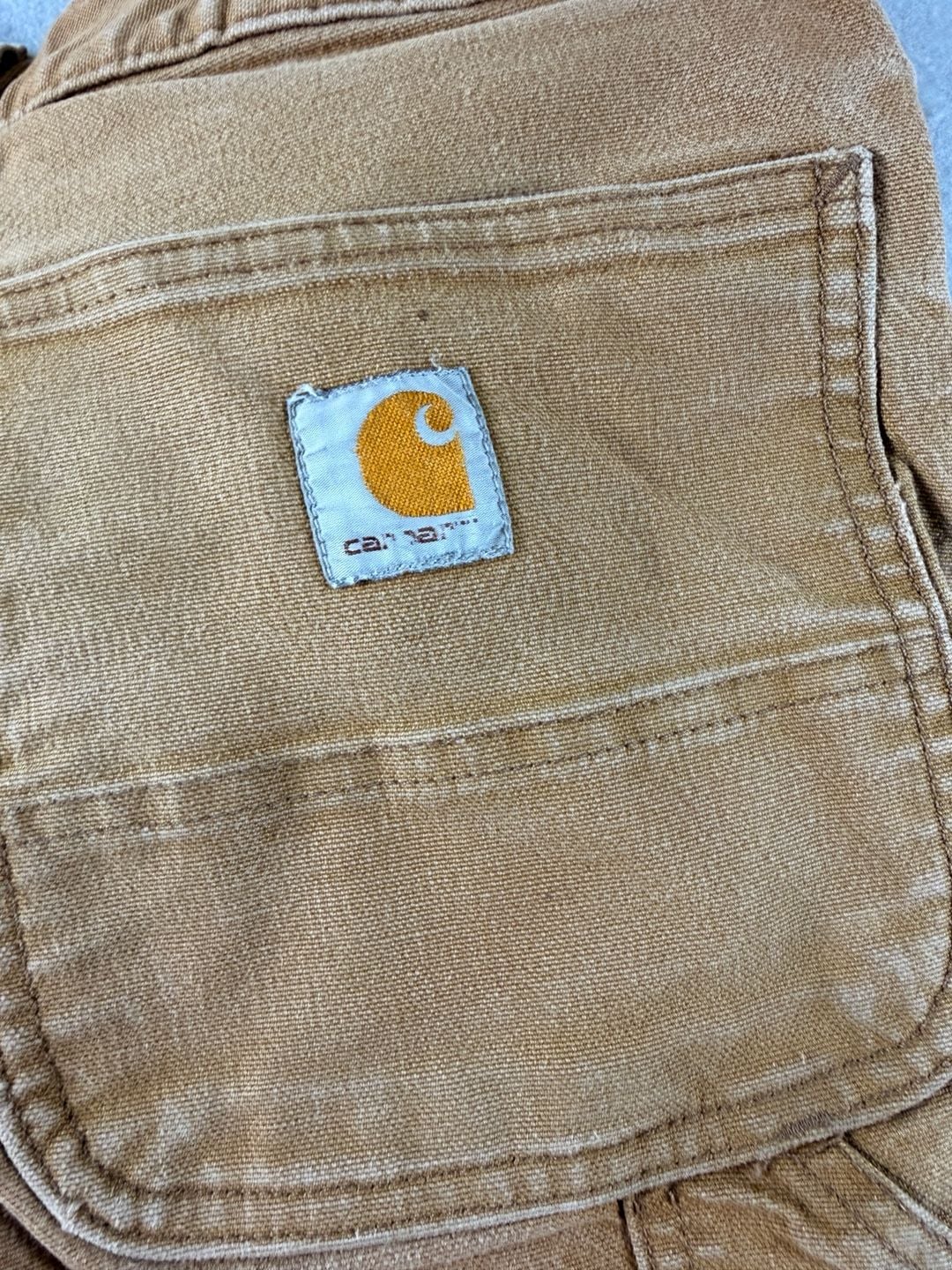 Carhartt Double Knee Work Pants Size 31x30 Brown Duck Carpenter Utility 9